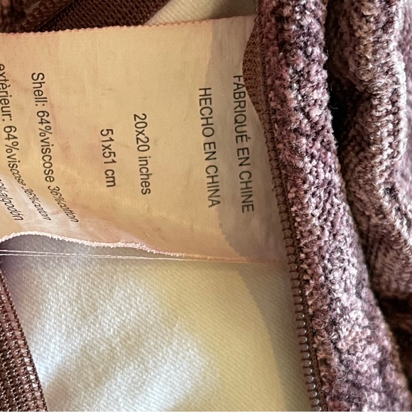 Pottery Barn Chenille Jacquard Pillow 20” - Picture 9 of 9